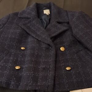 Medium LC Classic Timeless Short Peacoat With Gold Buttons